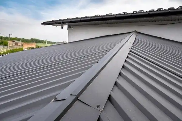 Long run metal roofing sheets and ridge capping in Auckland
