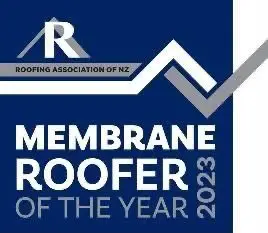 RANZ Membrane Roofer of the Year 2023 award badge